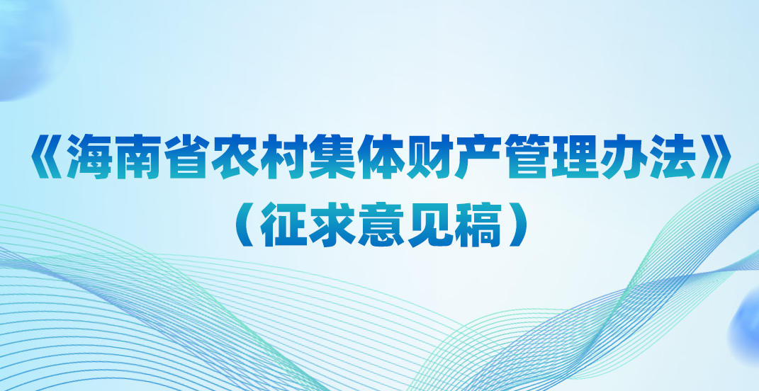 海南省农村集体财产管理办法（征求意见稿）