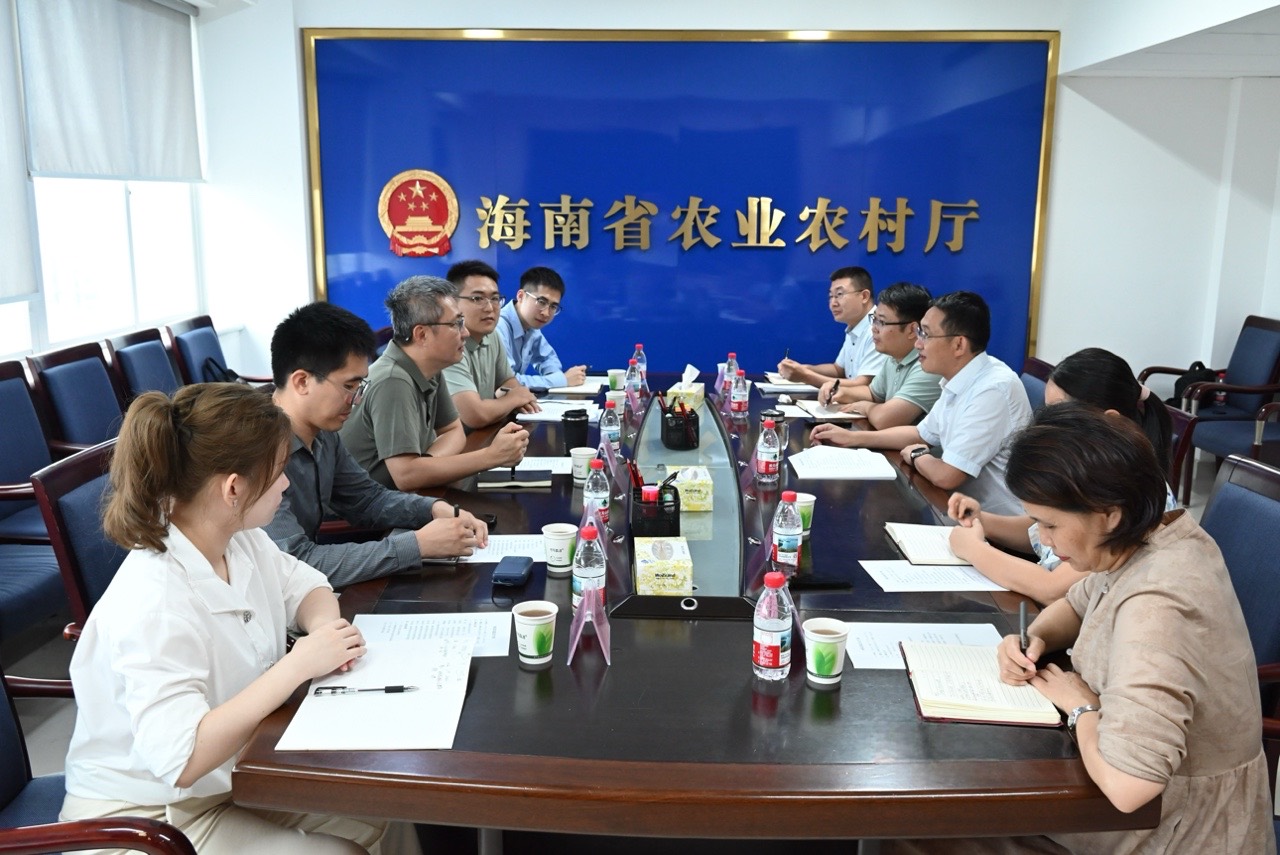 周俊与海南国际经济发展局局长陆敏一行开展座谈——聚力推进农业重大项目 共商农业对外交流合作