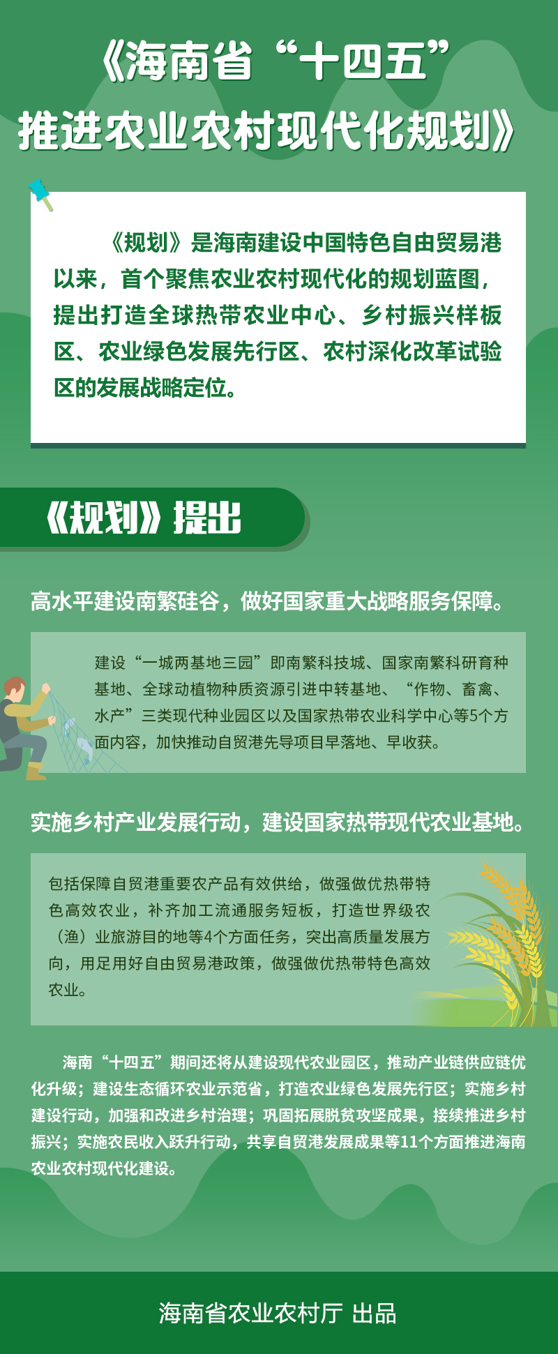 海南省十四五推进农业农村现代化规划政策解读